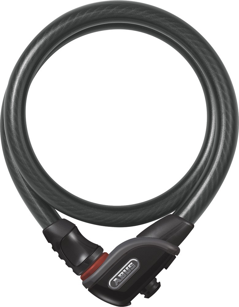 Antivol Vélo Câble Abus Phantom 85 Cm Noir - étanche Avec Support Magnétique - Sécurité Renforcée