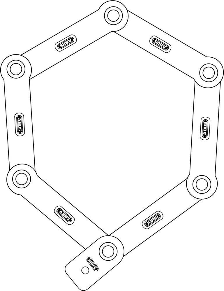 ABUS 6100/75 red ST BORDO Combo