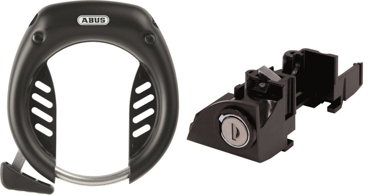 ABUS BLO BOS RT2 Plus - Lucchetto Per Vano Batteria Per E-bike Con Sistema Bosch, Tipo Rack, Portapacchi Posteriore